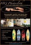 HG Photocloth allows High Quality Graphics for Surfboards