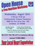 Cardiovascular Disease Foundation Hosts  Free Nutrition Workshop