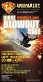 SALE - EMERALD CITY GIANT BLOWOUT SALE STARTING NOVEMBER 23RD IN CORONADO