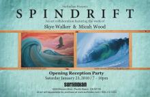 Spindrift Art Show at Surf Indian featuring Micah Wood and Skye Walker