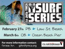 YMCA Surf Series at OB Pier this Saturday March 6th