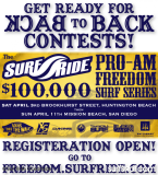 Surf Ride 100K Pro-Am Running April 3 and 11th in OC and SD