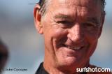 Robert August at Legends Surfing at UCSD Luau and Longboard Invitational at Scripps Pier by John Cocozza