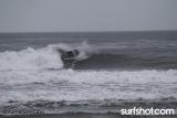 Occasional good lefts opening up at Seaside this morning