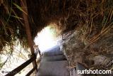 Not the first dry barrel you will encounter at this beach break. 
