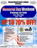 Ocean Beach Surf and Skate Memorial Day Sale!