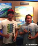 Patrick Parker and Clark Takashima at the Wyland Gallery in Haleiwa