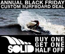 Solid Surfboards Annual Black Friday Sale