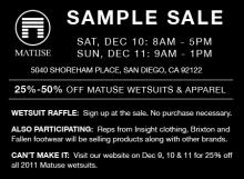 Matuse Sample Sale