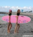 Chick Sticks Hoochie Mama Fun Board Std Size 6.6 x 21.75 x 2.75...Hoochie Mama.  A Poly Fun Board Not Foam!!  Learn in style on a board that&acirc;��s so forgiving you can ride this in white wash and then open face as you progress.  This is a performance board with a lot of R&D put in to it to make it girl friendly.  The pulled in nose and slightly narrower tail allow you to turn and progress on a fun board shape.     