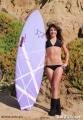 Chick Sticks Vixen 5 fin option Fish Std Size 5.10 x 20 x 2.50...Vixen is a 5-fin option Fish that\\\\\\\'s fun and easy to learn on and ride.  Works well in white wash while you learn and shines in open face waves when youre ready.   A slimmed down tail makes it easier for a Girl to duck dive.   