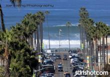 Downtown OB yesterday by surfphotographer Joe Ewing
