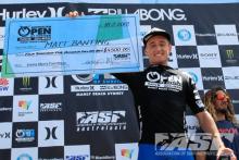 Matt Banting winner of the Australian Open of Surfing Pro Junior presented by Hurley and Billabong at Manly beach. © ASP/Dunbar