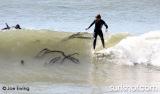 One foot and glassy at the reefs photos by Joe Ewing
