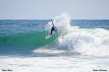 Taylor Knox (USA), 40, posted the highest single-wave score on day two of Nike Lowers Pro competition, 9.57 out of 10, with his patented forehand carve.
