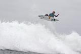 Dane Reynolds (USA), 26, earned the top scores today while advancing to the Quarterfinals of the Nike Lowers Pro.