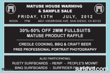 Matuse House Warming & Sample Sale