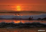 October wildfire sunset at Sunset Cliffs