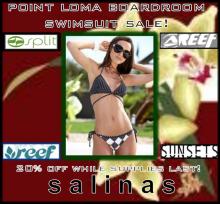 Swimwear Sale at Point Loma Boardroom 20% Off